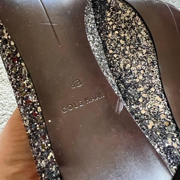 Cole Haan Juliana Pumps Women’s Size 8 B Glitter Sparkle Pointed Toe Shoes - Picture 4 of 6